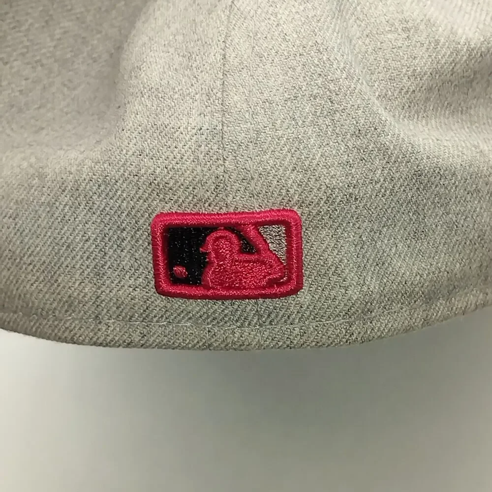 New Era Detroit Tigers 59FIFTY Fitted Hat Cap 7 5/8 MLB Grey Floral Brim